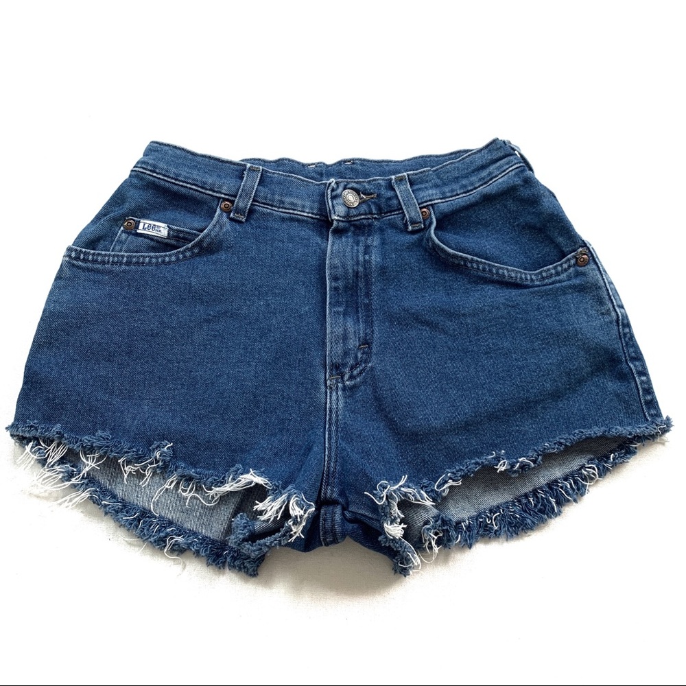 LEE Cutoffs Waist 27-28 S Hand Distressed 205RE